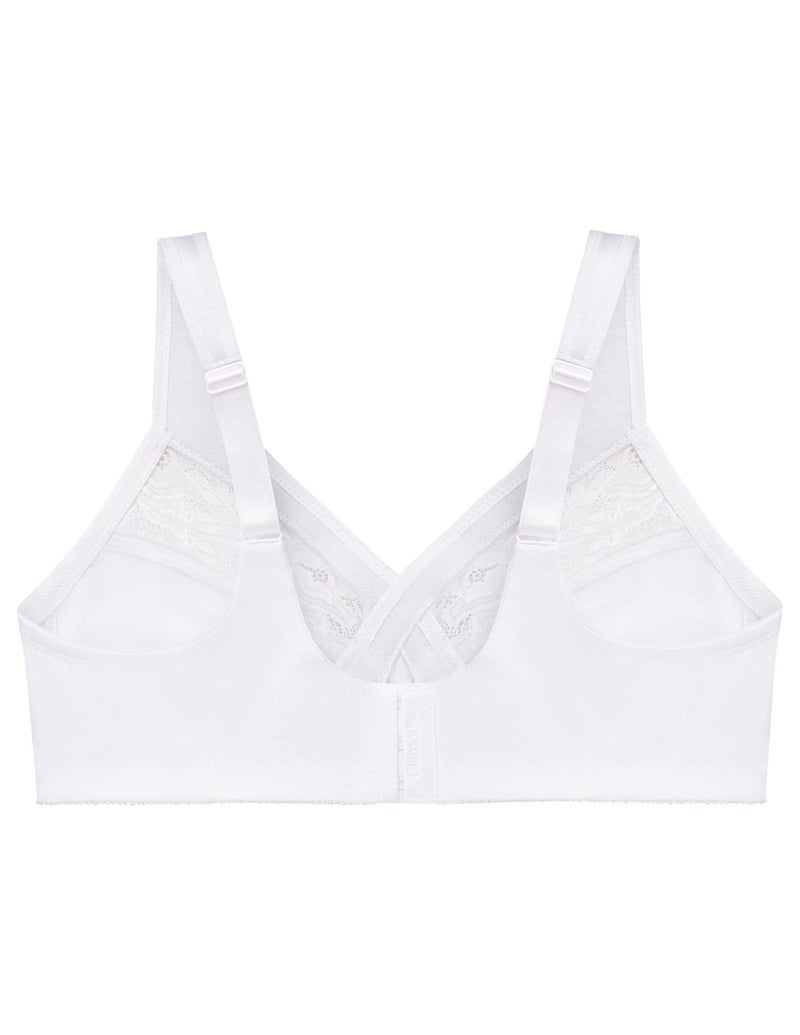 Glamorise Full Figure Plus Size MagicLift Minimizer Bra Wirefree #1003 White - Image 5
